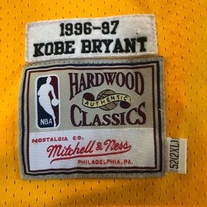Kobe Bryant Mitchell and Ness Laker Home Jersey